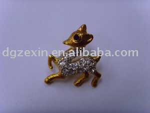 Stannum alloy CZ diamond badge (Stannum alloy CZ diamond badge)