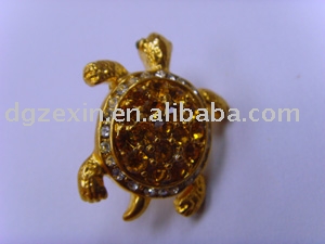 Stannum alloy CZ diamond badge (Stannum alloy CZ diamond badge)