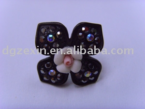 Stannum alloy CZ diamond badge (Stannum alloy CZ diamond badge)