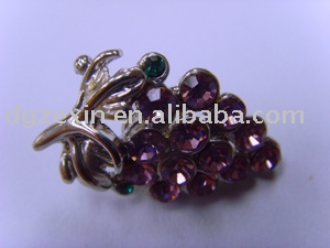 Stannum alloy CZ diamond badge (Stannum alloy CZ diamond badge)