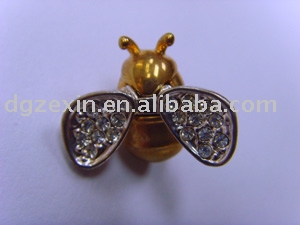 Stannum alloy CZ diamond badge (Stannum alloy CZ diamond badge)