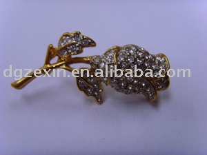 Stannum alloy CZ diamond badge (Stannum alloy CZ diamond badge)