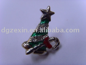 Stannum alloy CZ diamond badge (Stannum alloy CZ diamond badge)