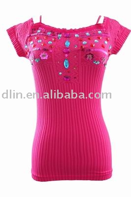 Ladies` Seamless T-shirt (Ladies `Seamless T-Shirt)