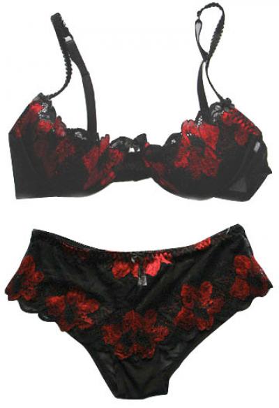 Elastic Lace Underwear Set (Elastic Lace Lingerie Set)