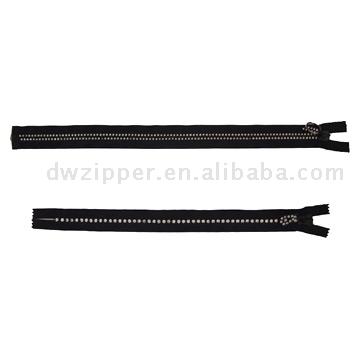 10# Two-Line Diamond Zipper, 8# Diamond Zipper (10 # Deux-Line Diamond Zipper, 8 # Diamond Zipper)