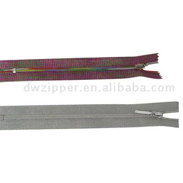 3# Colored Nylon Zipper, 3# Silver Nylon Zipper (3 # Colored Nylon Zipper, 3 # Argent Nylon Zipper)