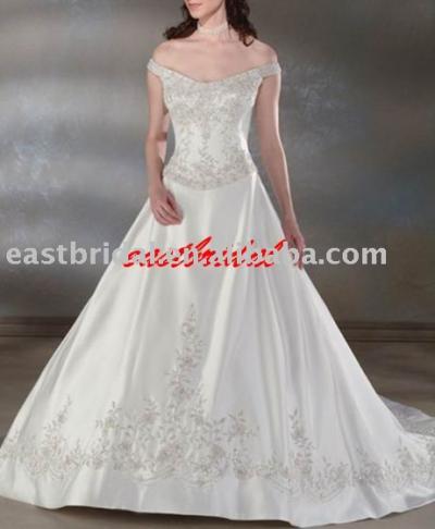 wholesale 2008 hot sale wedding dress ,wedding gown (en gros 2008 hot vente robe de mariage, robe de mariée)