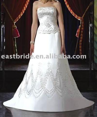 wholesale 2008 hotsale wedding dress wedding gown (en gros 2008 hotsale robe de mariée mariage robe)