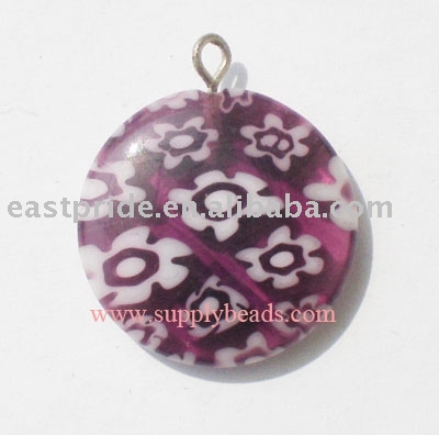 Round Millefiori Pendants(MFBD050-02) (Круглые Millefiori Кулоны (MFBD050-02))