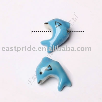 fish shaped ceramic beads(CMBD005-4) (poissons en forme de perles en céramique (CMBD005-4))