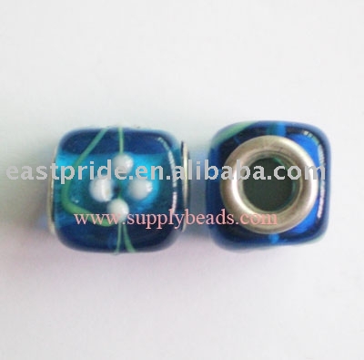 Glass pandora beads(LWBD043) (Pandora Perles de verre (LWBD043))