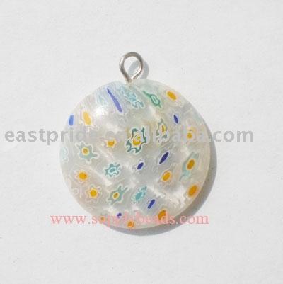Round Millefiori Pendants(MFBD050-01) (Круглые Millefiori Кулоны (MFBD050-01))