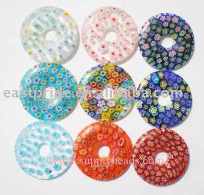 Donut Millefiori Beads(MFBD057)