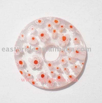 Donut Millefiori Beads(MFBD057-09)