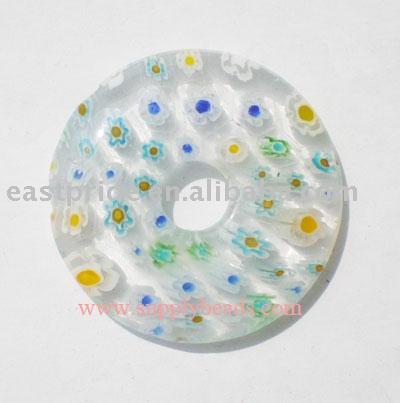 Donut Millefiori Beads(MFBD057-05)
