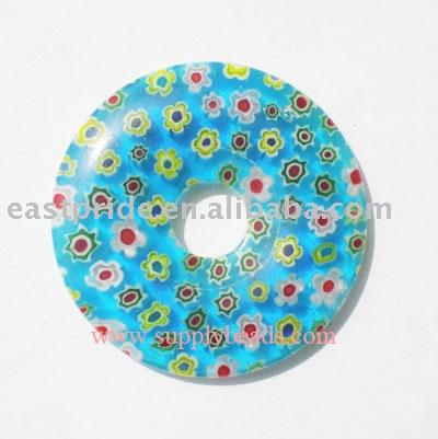Donut Millefiori Beads(MFBD057-02)