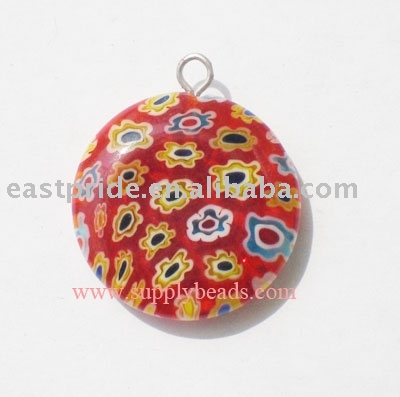 Round Millefiori Pendants(MFBD050-04) (Круглые Millefiori Кулоны (MFBD050-04))