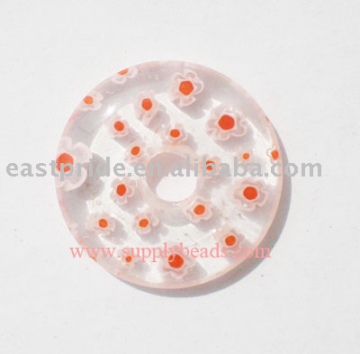 Donut Millefiori Beads(MFBD053-03) (Donut Millefiori-Perlen (MFBD053-03))