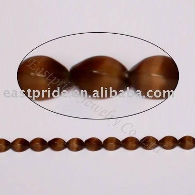 twist cat eye beads(CED-02)