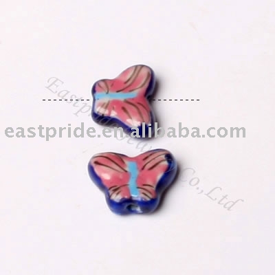 butterfly shaped ceramic beads(CMBD017-4) (Schmetterling geformt Keramikkugeln (CMBD017-4))