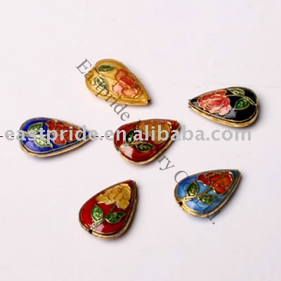 Foliage shaped cloisonne beads( CB019) (Foliage geprägt Cloisonne Perlen (CB019))