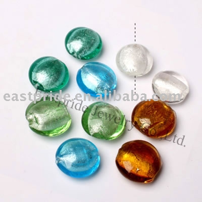 foil beads(LWBD001) (Glasperlen (LWBD001))