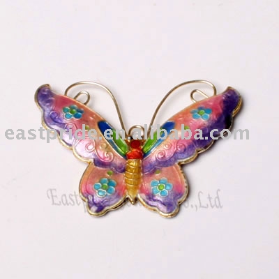 butterfly shaped cloisonne beads(CB050-02) (Schmetterling geformt Cloisonne Perlen (CB050-02))