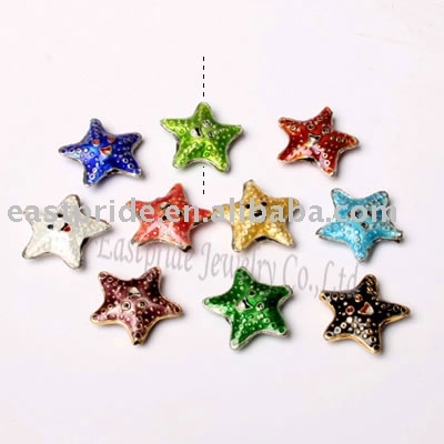 star shaped cloisonne beads(CB039) (в форме звезды перегородчатой бисера (CB039))