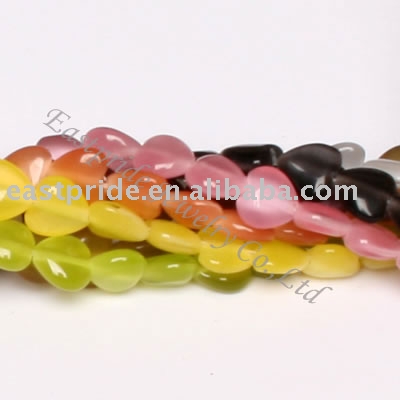 heart shaped cat eye beads(CEBD016) (Heart Shaped бисера кошачий глаз (CEBD016))