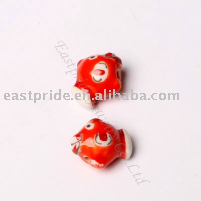 fish shaped ceramic beads(CMBD003-4) (poissons en forme de perles en céramique (CMBD003-4))