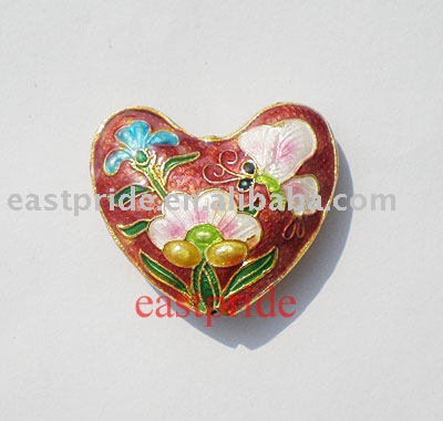 heart shaped cloisonne beads(CB106) (Heart Shaped перегородчатой бисера (CB106))