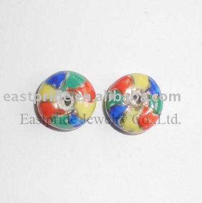 Donut ceramic beads(CMBD056) (Donut Keramikkugeln (CMBD056))
