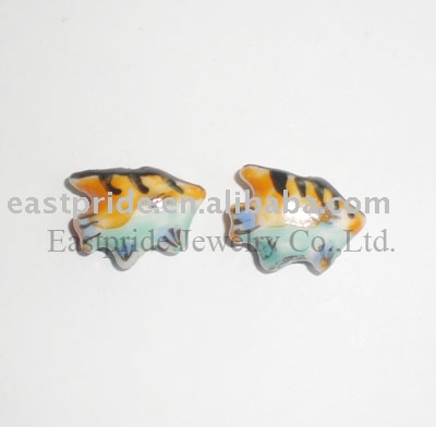 Fish ceramic beads(CMBD090) (Рыбы керамических бус (CMBD090))