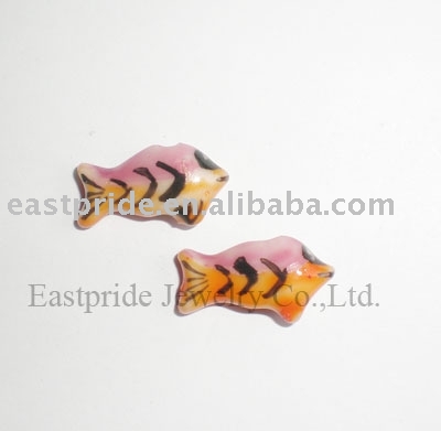 Fish porcelain beads (CMBD091) (Fish perles de porcelaine (CMBD091))