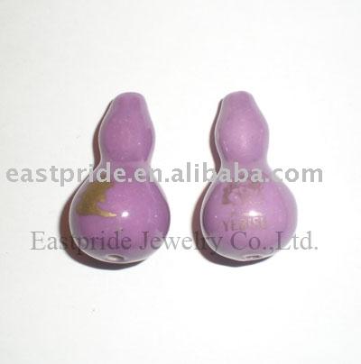Gourd-shaped porcelain beads (CMBD118-01) (Calebasses en forme de perles de porcelaine (CMBD118-01))