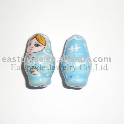 Ceramic doll beads (CMBD119-01)