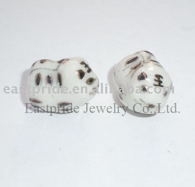 Ceramic zodiac animal beads (CMBD124-03) (Keramik Sternzeichen Tier Perlen (CMBD124-03))