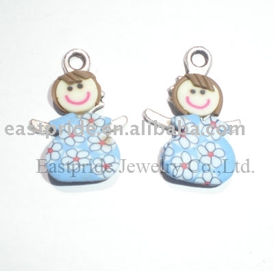 Fimo girl beads(FF115) (Fimo девушку бисера (FF115))