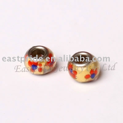 Round lampwork beads(LWBD023-01) (Lot de perles rondes (LWBD023-01))