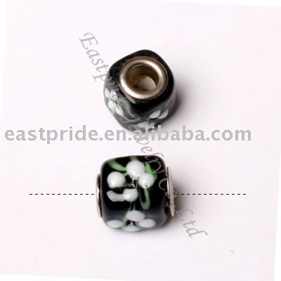 square shaped lampwork beads(LWBD015-01) (quadratische Glasperlen (LWBD015-01))