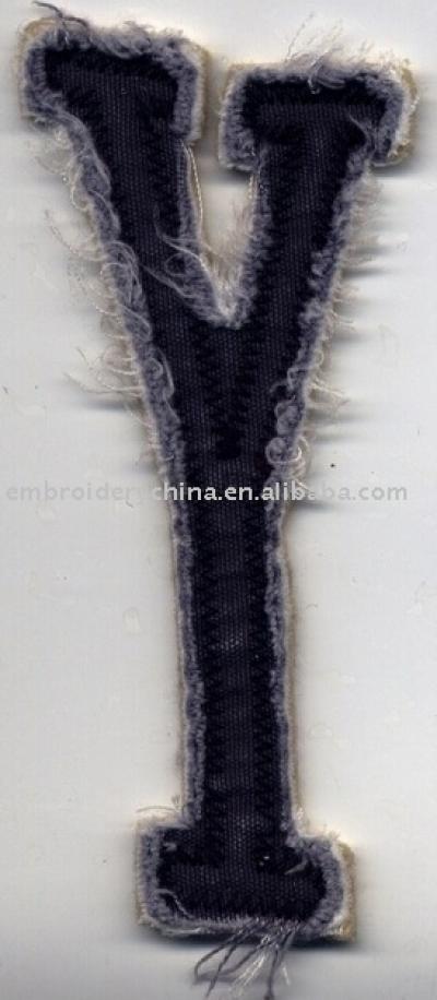 Washed Worn Letter For Clothes, Cap , Bag (Washed Worn Letter For Clothes, Cap , Bag)
