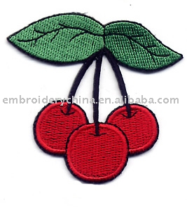 embroidery fruit patch applique for children wearing apparel (embroidery fruit patch applique for children wearing apparel)