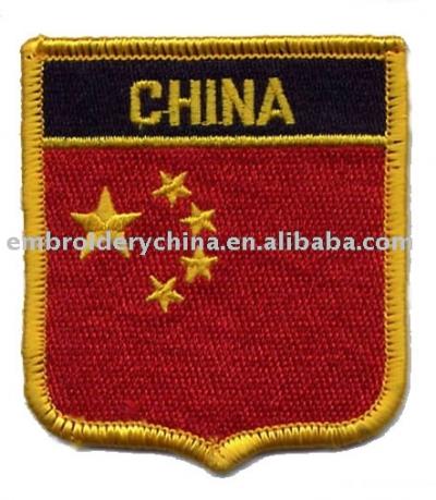 embroidery custom flag patch for garment (embroidery custom flag patch for garment)