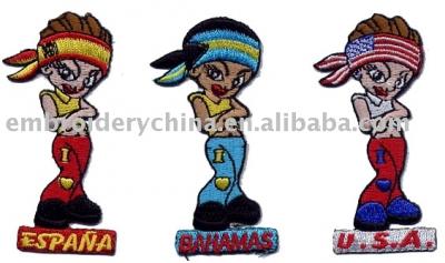 embroidery - national flag badges (embroidery - national flag badges)