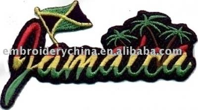 embroidery palm tree patch/logo (embroidery palm tree patch/logo)