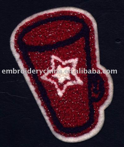 embroidery chenille patch for coat (embroidery chenille patch for coat)
