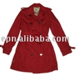 genuine leather brand coat for lady (en cuir véritable marque de manteau pour dame)