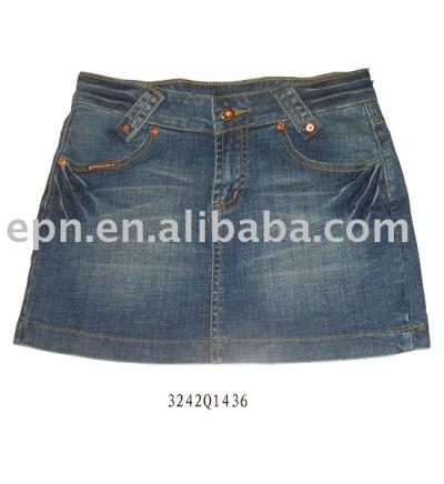 Women`s Authentic Denim Skirt, Fresh Denim Skirt (Женская Аутентичный Джинсовая юбка, свежие Джинсовая юбка)
