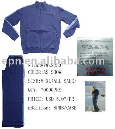 Name Brand Suit, Jogging Suit, Stock Garment (Название марки костюм, спортивный костюм, Фондовая одежды)